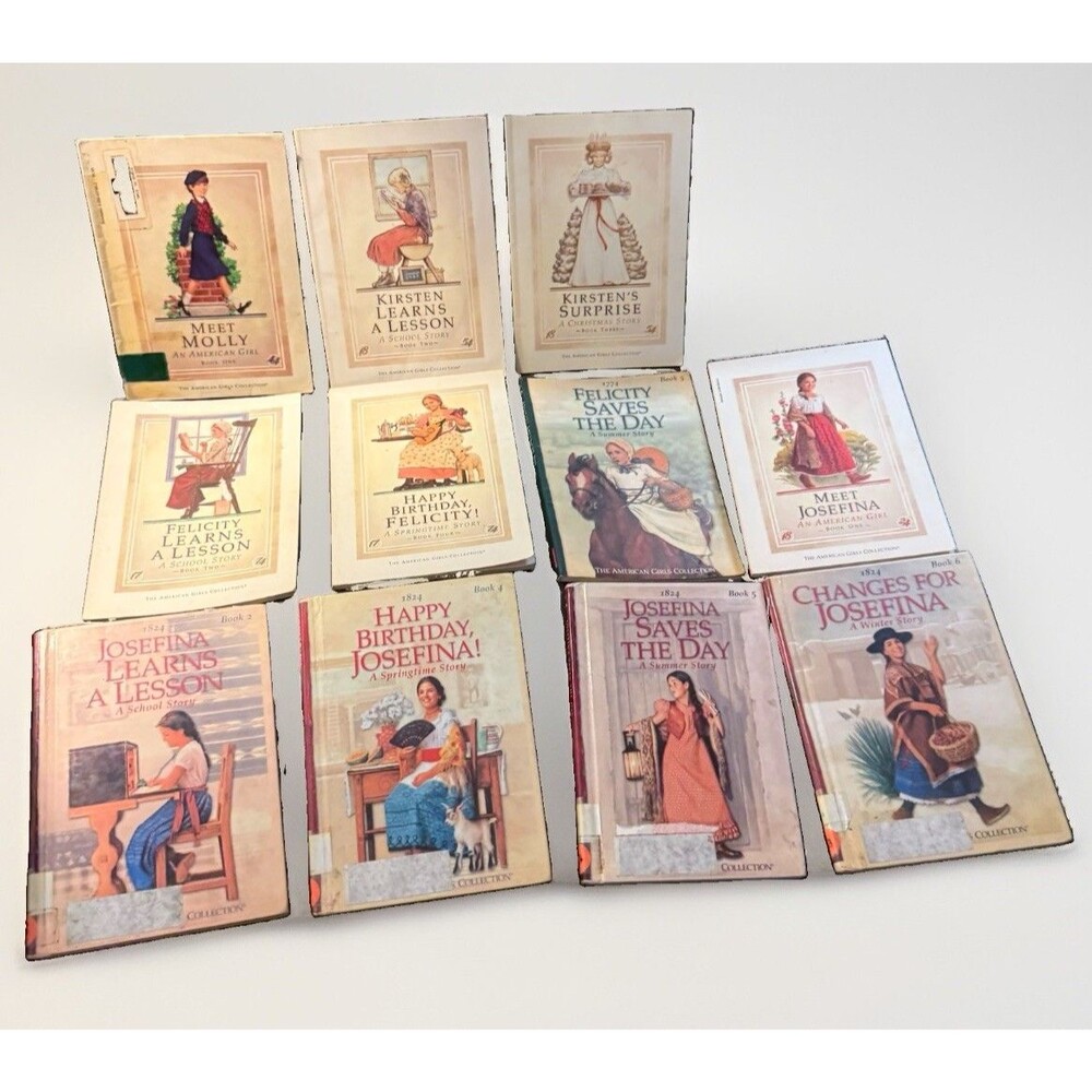 American Girl Books Lot of 11 Josefina Felicity Kirsten Molly Mixed Editions
